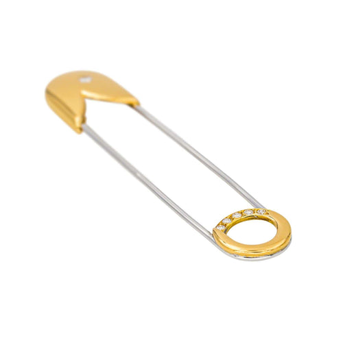 Broche Épingle en or jaune 18 carats et diamants taille brillant 58 Facettes 4423008CN