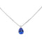 Collier Collier en or blanc 18 carats avec tanzanite et diamant 58 Facettes 4423605RV