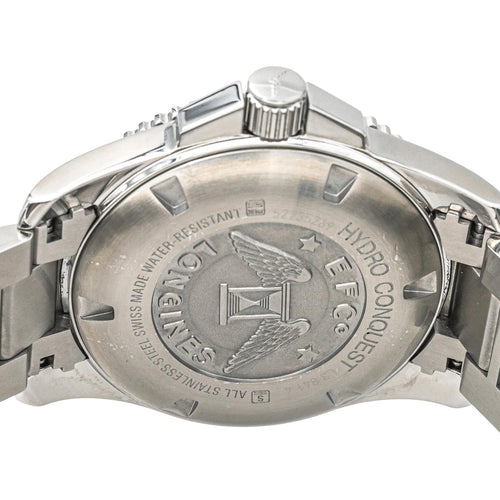 Montre Longines HydroConquest - Montre en acier, cadran noir, 43 mm 58 Facettes 4423765RV