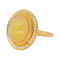 Bague 51 Bague Pompadour en or jaune avec opale et diamants 58 Facettes 4424433CN