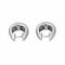 Boucles d'oreilles Créoles - Boucles d’oreilles en or blanc 18 carats 58 Facettes 4442381RV