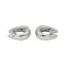 Boucles d'oreilles Créoles - Boucles d’oreilles en or blanc 18 carats 58 Facettes 4442381RV