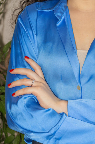 Bague 51 Tiffany & Co Harmony - Bague solitaire en platine et diamant 58 Facettes 4443916RV