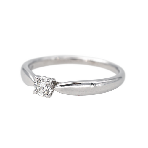Bague 51 Tiffany & Co Harmony - Bague solitaire en platine et diamant 58 Facettes 4443916RV