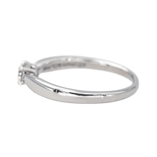 Bague 51 Tiffany & Co Harmony - Bague solitaire en platine et diamant 58 Facettes 4443916RV
