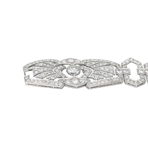 Bracelet Bracelet Manchette  Platine Diamant 58 Facettes 4445904CN