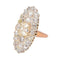 Bague 49 Bague marquise rétro en or rose 18 carats et diamants 58 Facettes 4445908CN