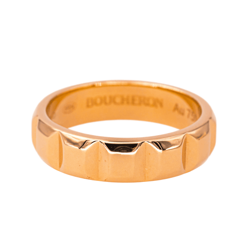 Bague 53 Boucheron Clou de Paris - Bague alliance en or rose 58 Facettes 4446753CN