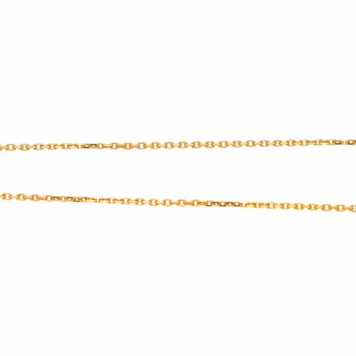 Collier Collier maille forçat en or rose 18 carats 58 Facettes 4450381CN