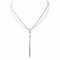 Collier Collier en or blanc 18 carats serti de diamants 58 Facettes 4450383CN