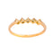 Bague 58 Bague en or rose 18 carats sertie de diamants 58 Facettes 4455427CN