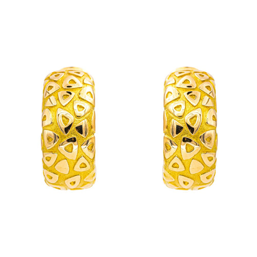 Boucles d'oreilles Chaumet - Boucles d’oreilles demi-créoles en or jaune 18 carats 58 Facettes 4457722CN