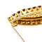 Broche Broche en or jaune 18 carats sertie de grenats 58 Facettes 4461455CN