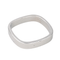 Bague 59 Dinh Van - Bague alliance carrée en or blanc 18 carats 58 Facettes 4463972CN