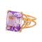 Bague 53 Bague cocktail en or jaune avec améthyste 58 Facettes 4471733CN