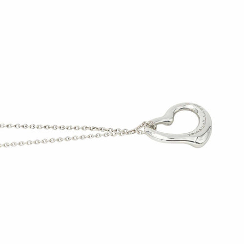 Collier Tiffany & Co Elsa Peretti - Collier Open Heart en argent 925 avec diamant 58 Facettes 4516623RV