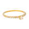 Bague 57 Bague solitaire en or jaune 18 carats et diamants 58 Facettes 4539263RV