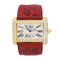 Montre Cartier Tank Divan - Montre en or jaune sertie de diamants 58 Facettes 4551671RV