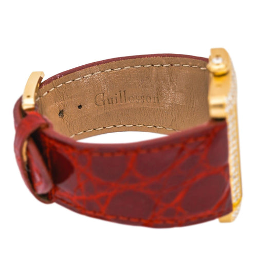 Montre Cartier Tank Divan - Montre en or jaune sertie de diamants 58 Facettes 4551671RV