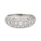 Bague 52.5 Bague jonc pavée de diamants en or blanc 18 carats 58 Facettes 4553818CN