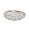 Bague 52.5 Bague jonc pavée de diamants en or blanc 18 carats 58 Facettes 4553818CN