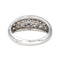 Bague 52.5 Bague jonc pavée de diamants en or blanc 18 carats 58 Facettes 4553818CN