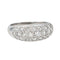 Bague 52.5 Bague jonc pavée de diamants en or blanc 18 carats 58 Facettes 4553818CN