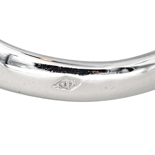 Bague 52.5 Bague jonc pavée de diamants en or blanc 18 carats 58 Facettes 4553818CN