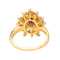 Bague 53 Bague pompadour sertie de rubis et diamants en or jaune 18 carats 58 Facettes 4555578RV