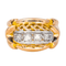 Bague 54 Bague rétro sertie de diamants en or rose et platine 58 Facettes 4555579RV