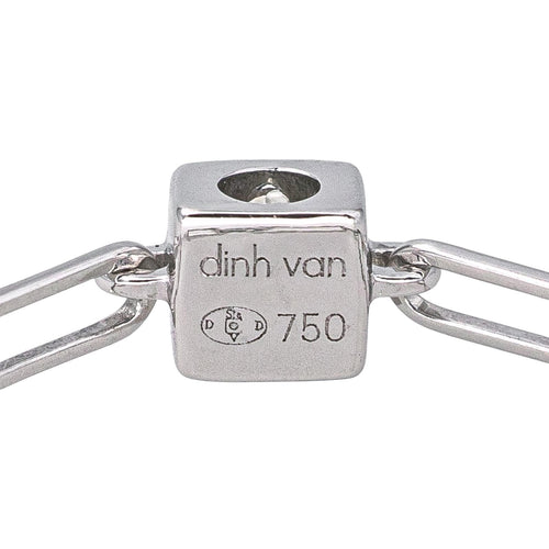 Bague 50 Dinh Van Le Cube - Bague en or blanc 18 carats et diamant 58 Facettes 4557321CN