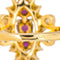 Bague 53 Bague marquise en or jaune 18 carats, rubis et diamants 58 Facettes 4562575CN