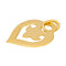 Pendentif O.J. Perrin Légendes - Pendentif cœur en or jaune 58 Facettes 4566119CN