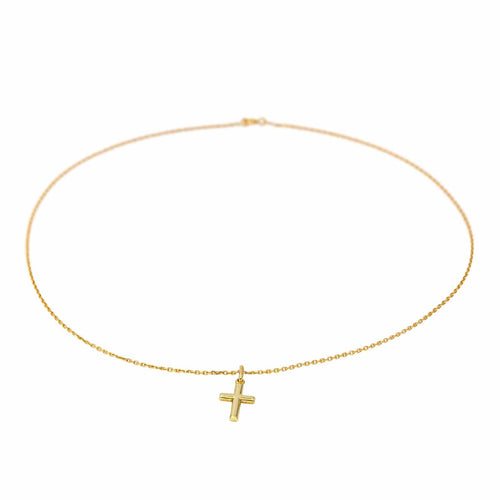 Collier Collier - Pendentif croix en or jaune 18 carats 58 Facettes 4566362CN