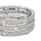 Bague 53 Mauboussin Le Premier Jour - Bague bandeau en or blanc et diamants 58 Facettes 4567833RV
