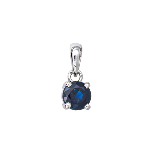 Pendentif Pendentif en or blanc 18 carats serti d’un saphir 58 Facettes 4573383RV