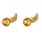Boucles d'oreilles Boucles d'oreilles vintage en or jaune 18 carats et citrine 58 Facettes BO/240018/