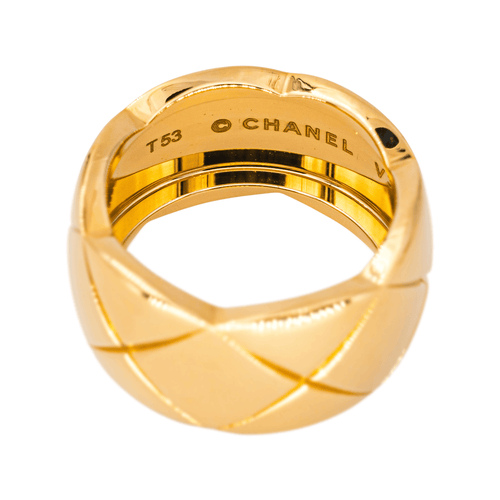 Bague 53 Chanel Coco Crush - Bague en or jaune 18 carats 58 Facettes 4582985RV