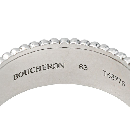 Bague 63 Boucheron Quatre - Bague en or blanc 18 carats et diamants 58 Facettes 4587551CN