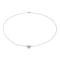 Collier Collier en or blanc 18 carats serti de diamants 58 Facettes 4599184CN