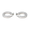 Boucles d'oreilles Créoles - Boucles d'oreilles en or blanc 18 carats 58 Facettes 4599589CN