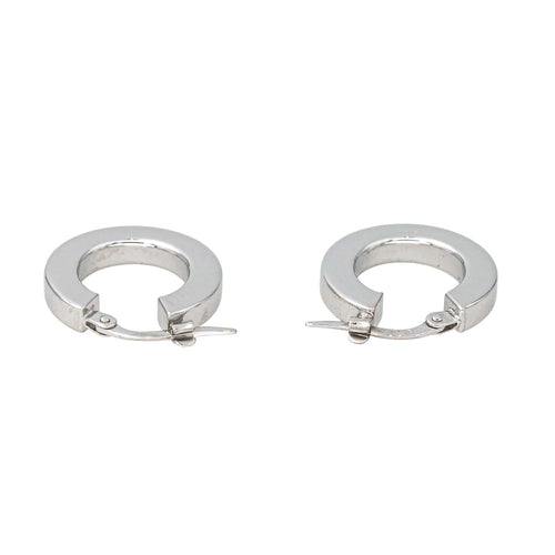 Boucles d'oreilles Créoles - Boucles d'oreilles en or blanc 18 carats 58 Facettes 4599589CN