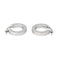 Boucles d'oreilles Créoles - Boucles d'oreilles en or blanc 18 carats 58 Facettes 4599589CN