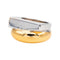 Bague 51 Bague bicolore en or jaune et or blanc 18 carats 58 Facettes 4599593CN