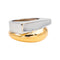 Bague 51 Bague bicolore en or jaune et or blanc 18 carats 58 Facettes 4599593CN