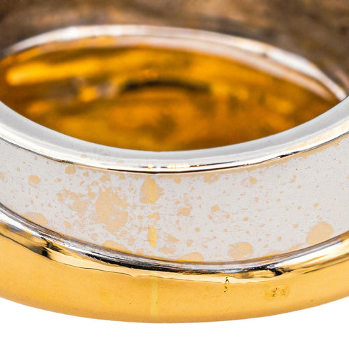 Bague 51 Bague bicolore en or jaune et or blanc 18 carats 58 Facettes 4599593CN