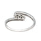 Bague 49 Bague trilogie en or blanc 18 carats et diamants 58 Facettes 4607369RV