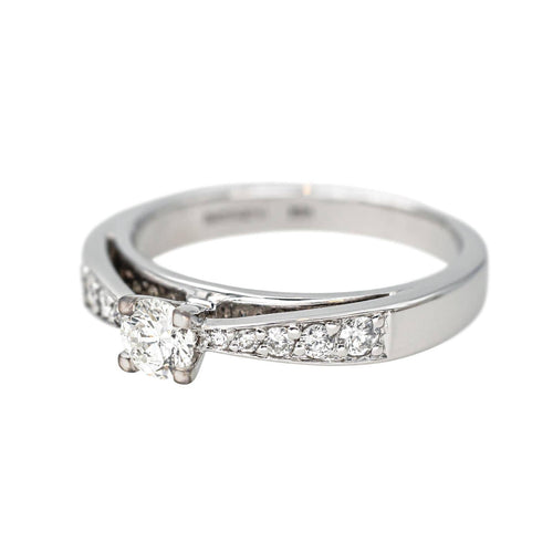Bague 49 Bague Or blanc 58 Facettes 4607370RV