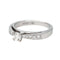 Bague 49 Bague Or blanc 58 Facettes 4607370RV