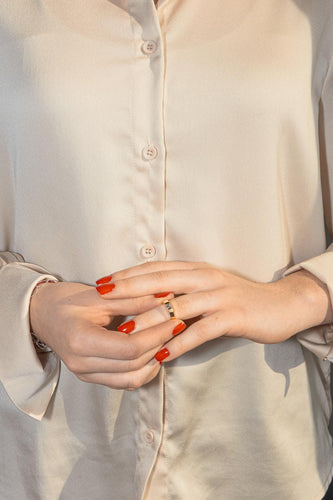 Bague 48 Bague solitaire en or jaune 18 carats avec diamant 58 Facettes 4608554CN